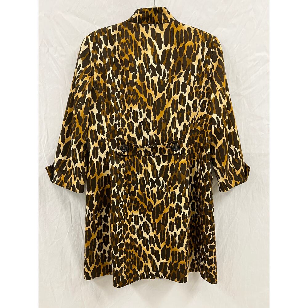 Kasper Leopard Print Jacket Size 10 - image 4